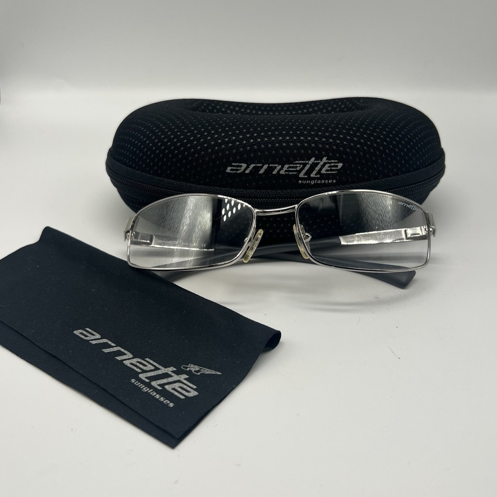 Arnette‎ Rooper Italian Sunglasses 3016 507/61 Silver Frame with Tinted Lenses